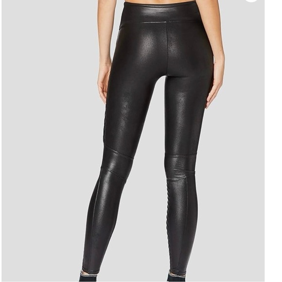 Spanx Faux Leather Moto Leggings - Picture 3 of 12
